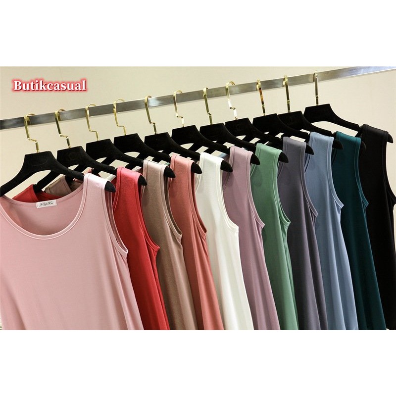 Áo Thun cotton Mỏng Sát Nách Cổ Tròn Dáng Rộng Thời Trang Mùa Hè 2023 Mới Cho Nữ