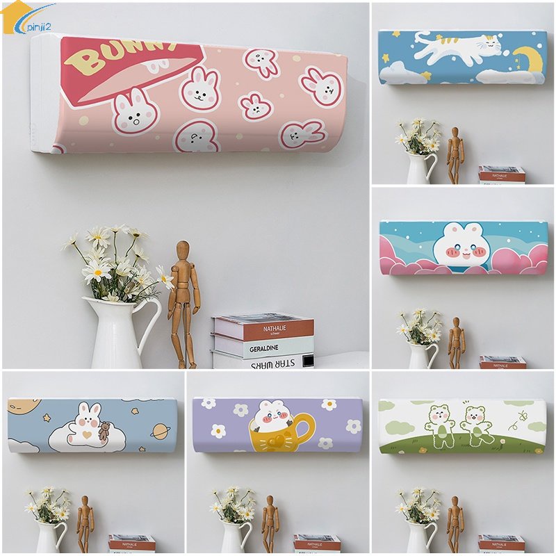 Tấm Phủ Máy Điều Hòa Chống Bụi Họa Tiết Hoạt Hình Trang Trí Nhà Cửa