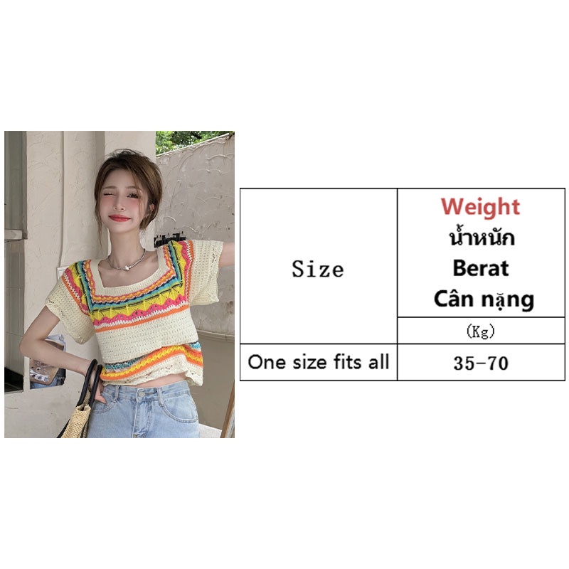 Áo Thun Dệt Kim In Họa Tiết Thời Trang Hàn Quốc