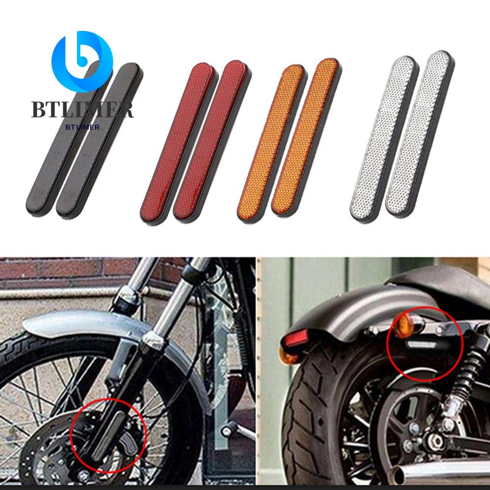 Bộ 2 Miếng Dán Phản Quang Cảnh Báo Trang Trí Phuộc Trước Xe Mô Tô Harley
