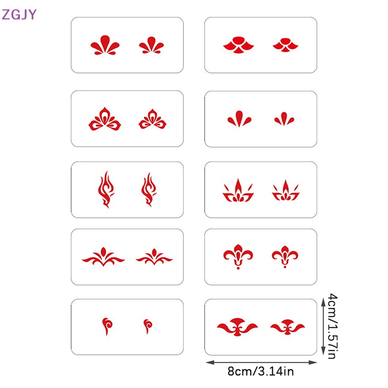 Set 12 Khuôn Tạo Hình Khuôn Mặt Mini Mới