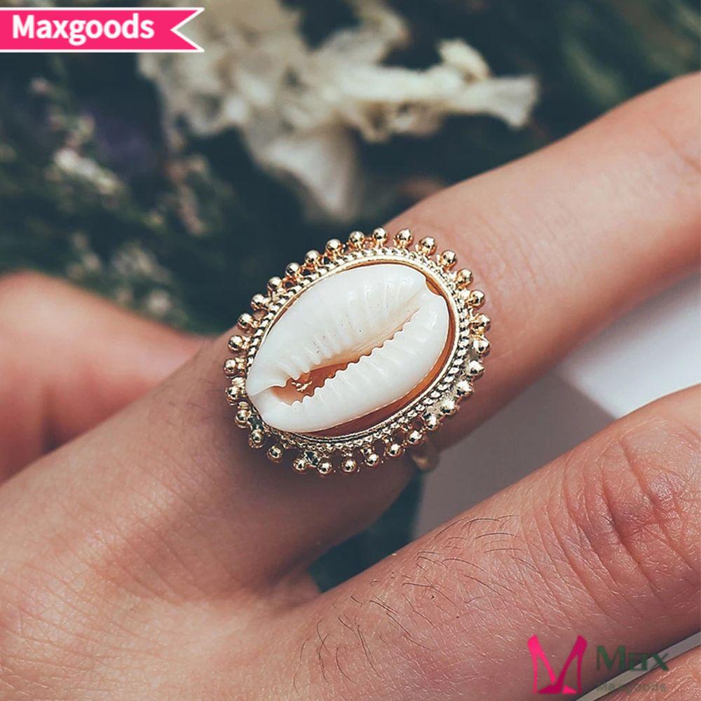 Nhẫn Xếp Chồng Lên Nhau Hình Vỏ Sò Thời Trang Mùa Hè Cho