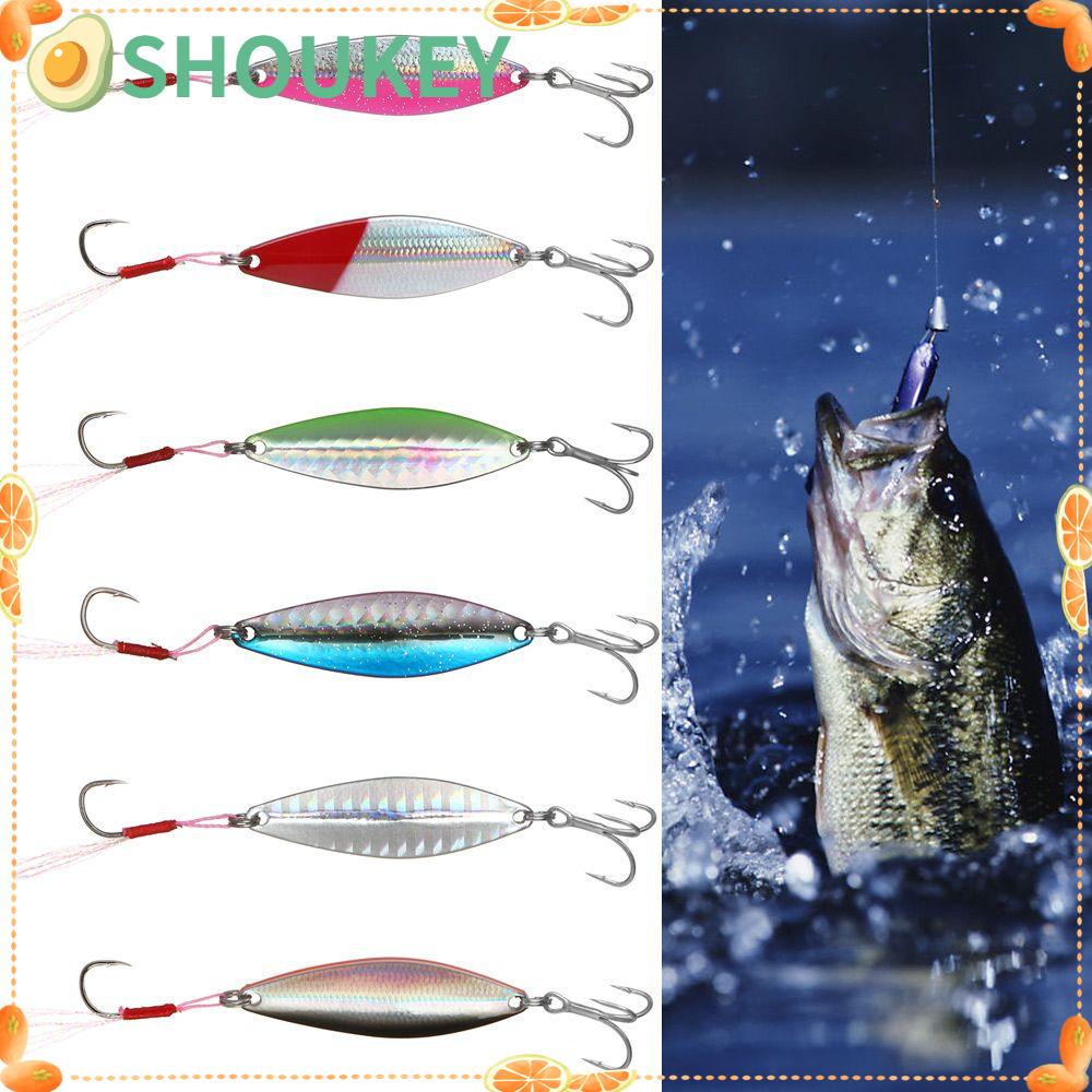 Mồi Câu Cá Giả Bằng Kim Loại Đính Sequin Lấp Lánh