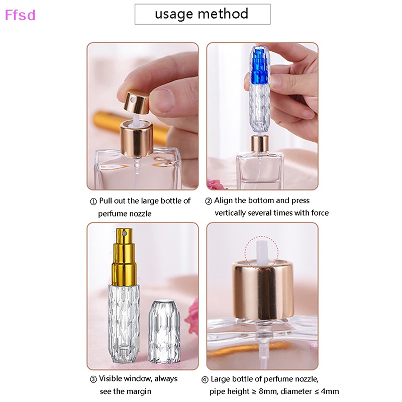 Lọ Đựng Nước Hoa Mini 5ml Có Thể Bơm Lại Tiện Dụng Mang Theo Du Lịch