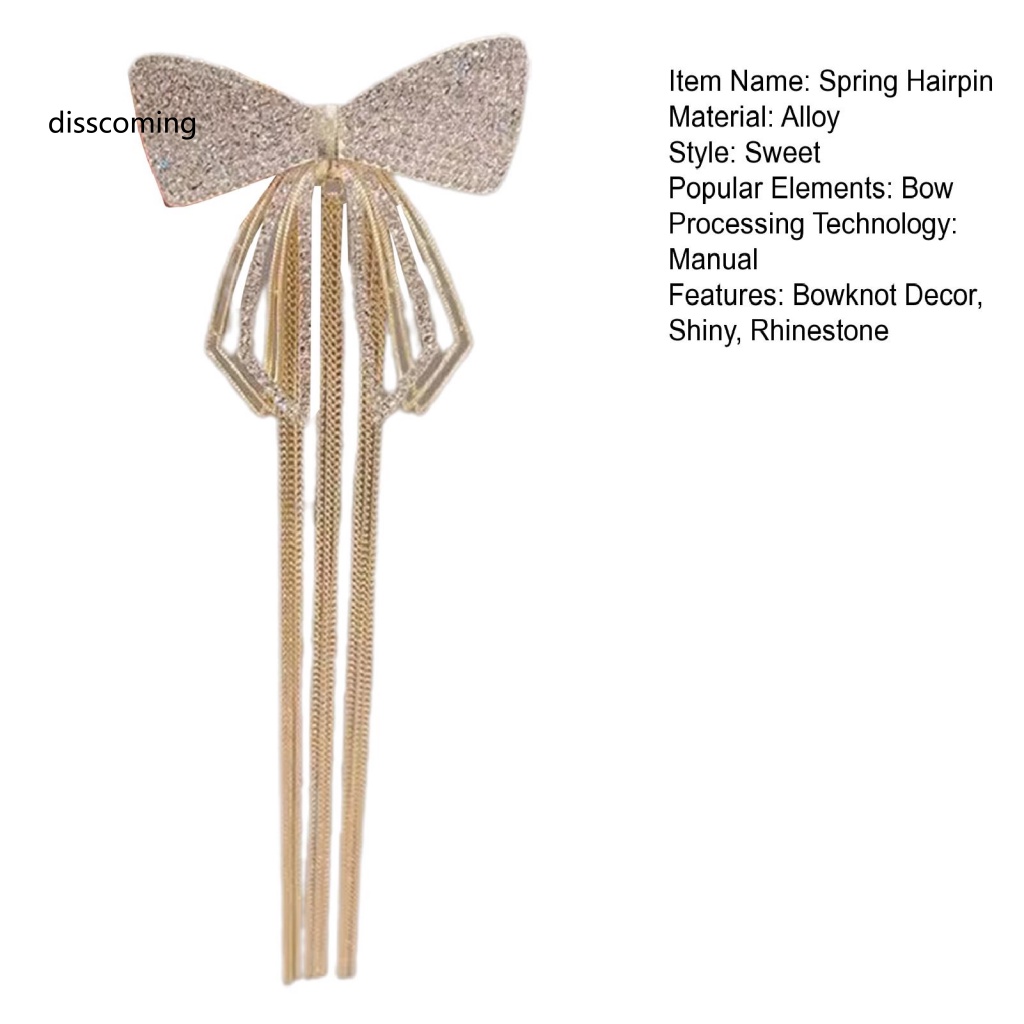 Băng Đô SL SL SL SL SL| Kẹp Tóc Nơ Tua Rua Đính Đá Lấp Lánh Cho Nữ