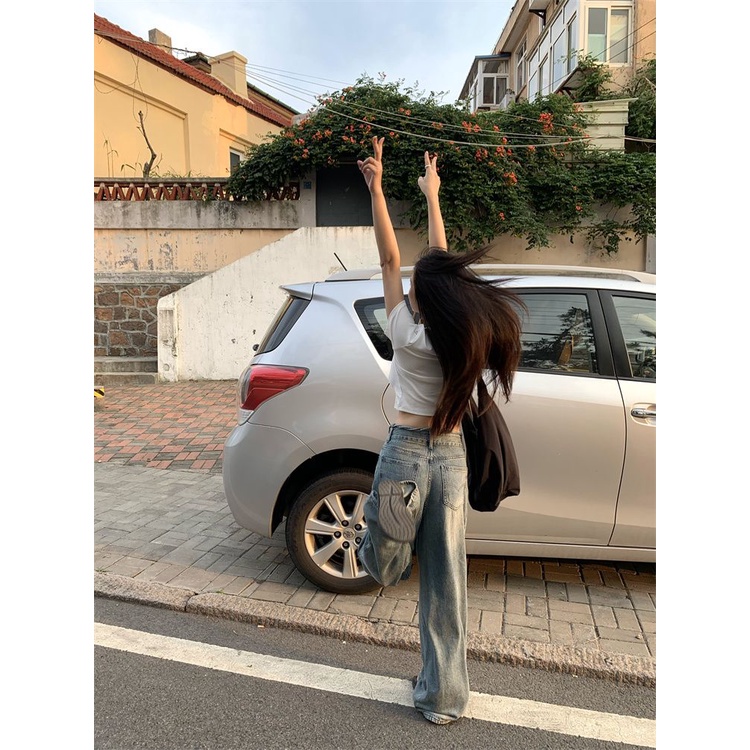 Áo baby tee Thun croptop Cotton Nguyên Chất Ngắn Tay Thời Trang Mùa Hè 2023 Phong Cách Mới Cho Nữ