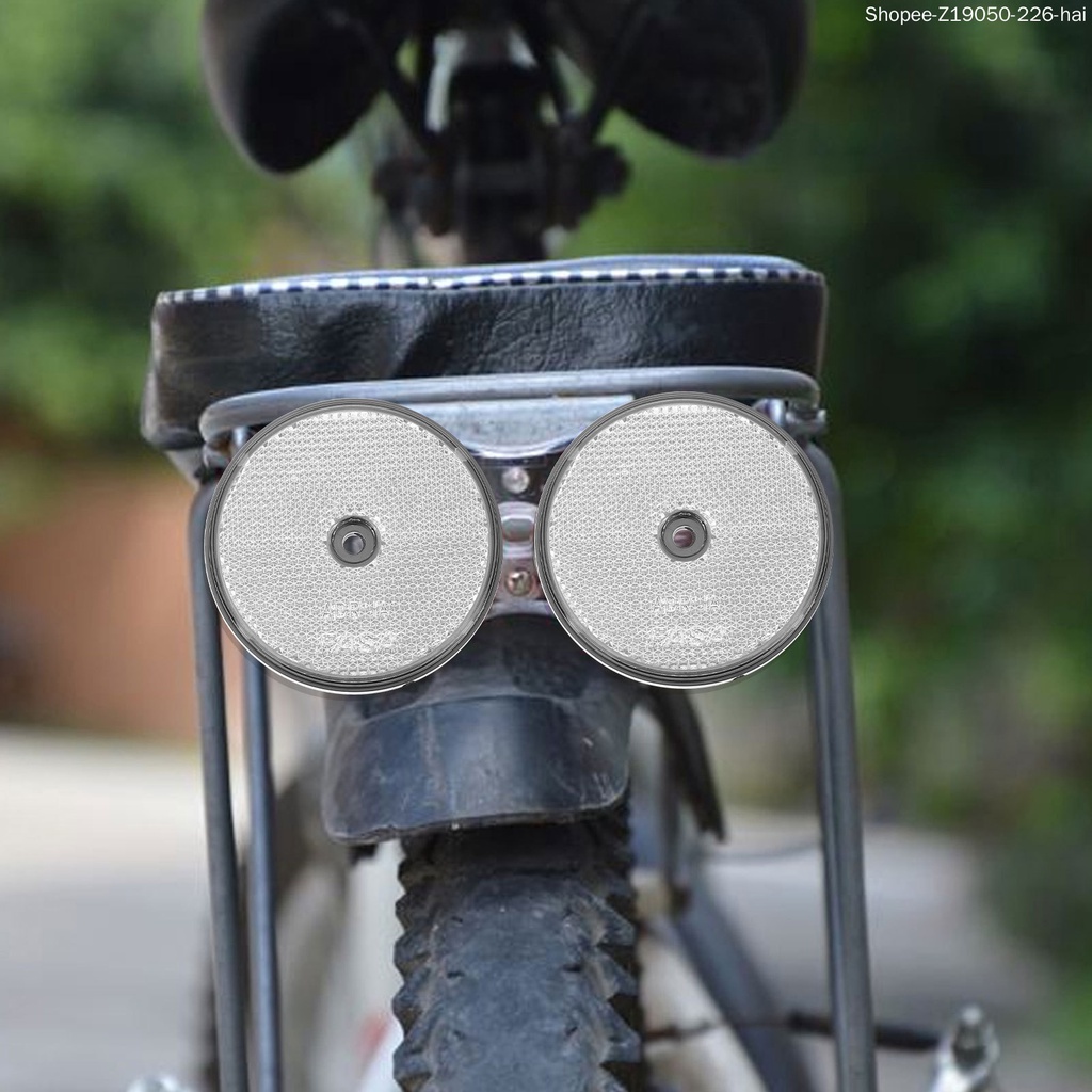 2 Miếng Nhựa Phản Quang Hình Oval Cho Xe Đạp Xe Máy