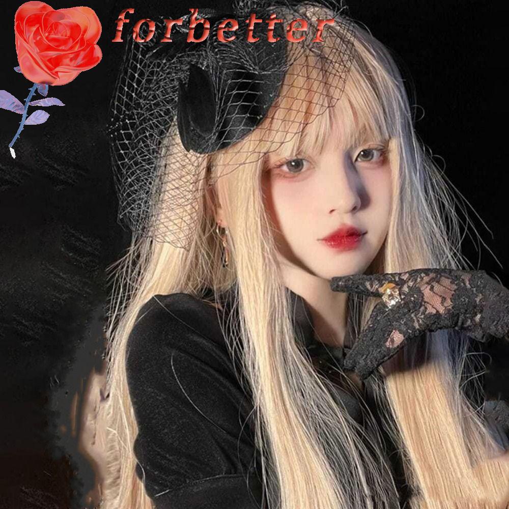 Tóc Giả Dài Thẳng Màu Đỏ Sành Điệu Hóa Trang Halloween Cho Nữ