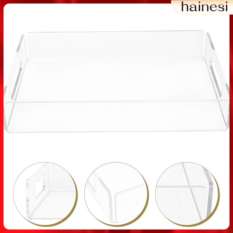 Khay Đựng Đồ Trang Điểm Bằng Acrylic Màu Bạc Sắp Xếp Gọn Gàng Cho Nhà Bếp