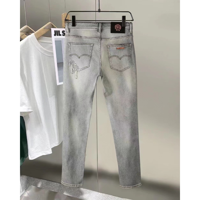 ❤️❤️ Quần Jean Ôm Unisex Trái Tim Chrome Heart * Quần Ôm Vừa Vặn Cho Nam Và Nữ