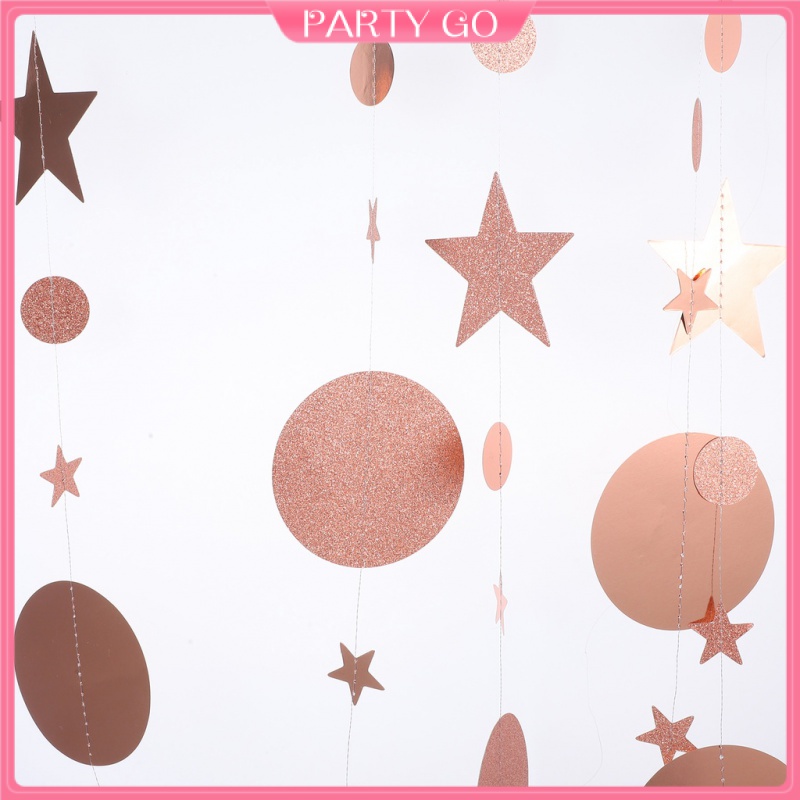 Set 2 Lá Cờ Chấm Bi Treo Trần Nhà Trang Trí Nhà Cửa