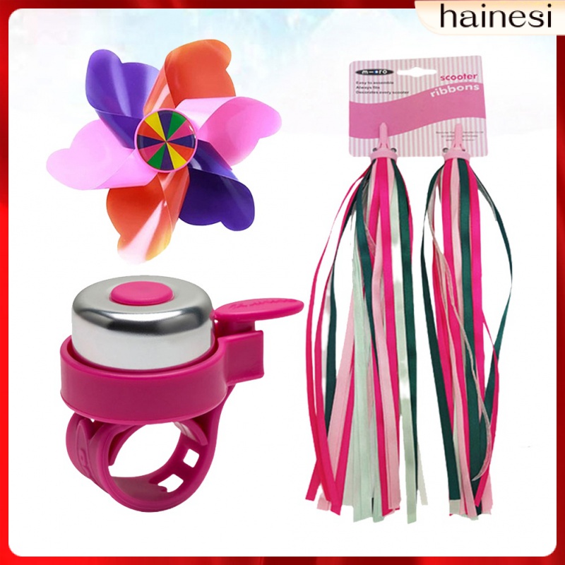 Set 3 Chong Chóng Gió Xe Đạp Màu Hồng Cho Bé Gái