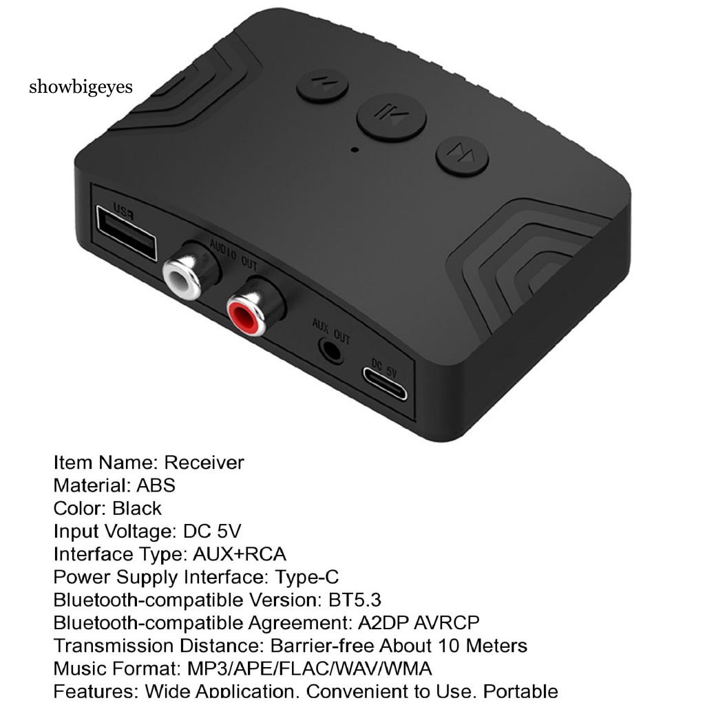 Bộ Chuyển Đổi Âm Thanh Bluetooth 5.3 AUX 10M Giao Diện Kép