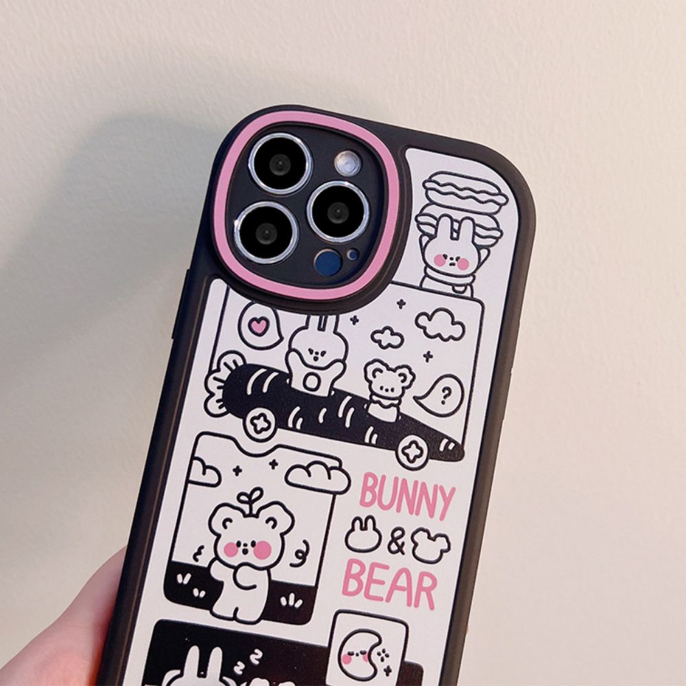 Ốp Điện Thoại TPU Mềm Chống Sốc In Hình Thú Hoạt Hình Dễ Thương Cho IPhone 14 Pro Max 13 12 11 Pro Max XS XR 7 8 Plus