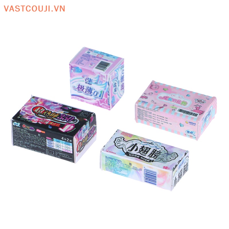 Hộp Khăn Vệ Sinh Mini Trang Trí Nhà Búp Bê Cho Bé Gái