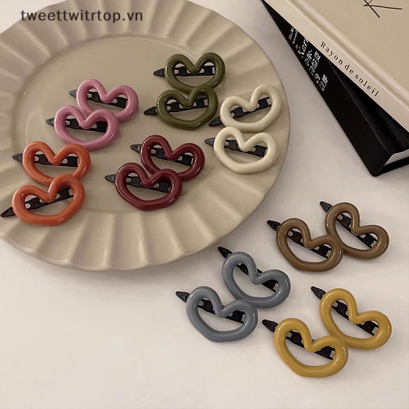 Set 2 Kẹp Tóc Càng Cua Phong Cách Vintage Thanh Lịch Cho Nữ