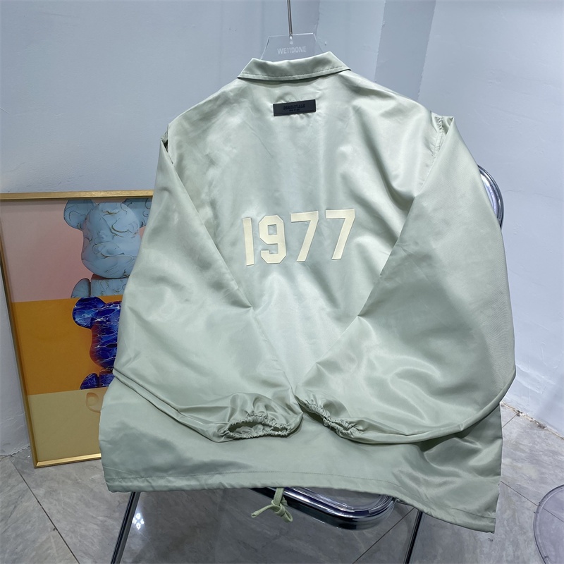 Et &amp; FEAR OF GOD Season 7 Áo Khoác Nylon Chống Sương Mù Cổ Đứng In Chữ 1977 Coach Cho Nam Và Nữ Sạc