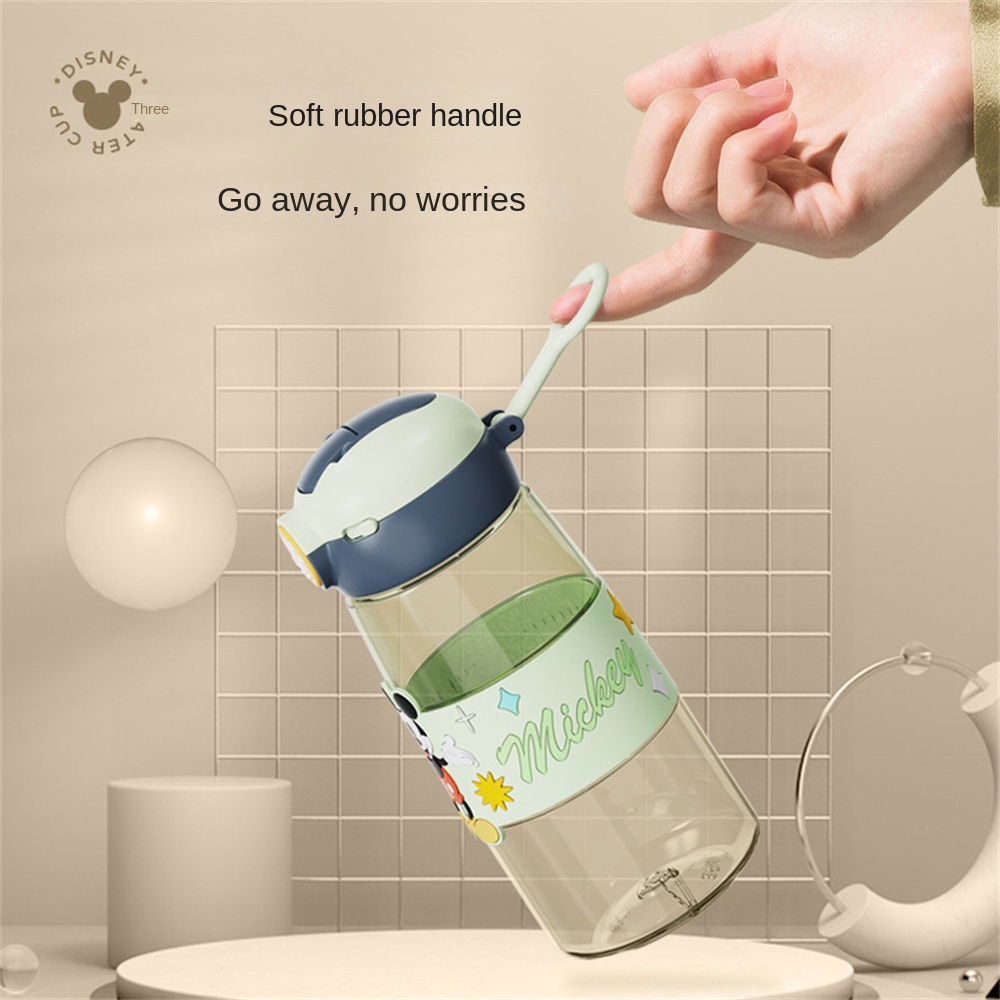 Bình Nước Có Cốc Hút Họa Tiết Disney Dễ Thương Cho Bé