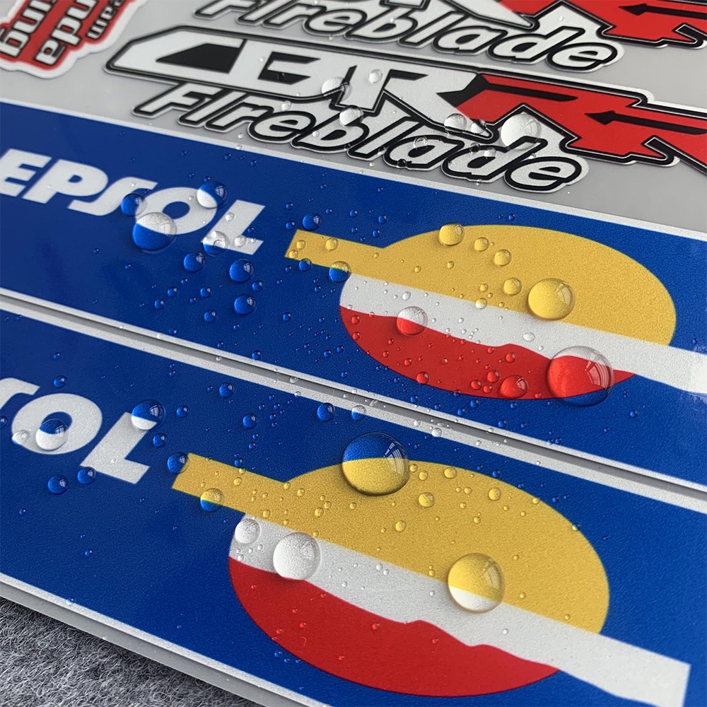 Miếng Dán Phản Quang In Logo Trang Trí Bình Xăng Xe Mô Tô HONDA REPSOL HRC CBR 250R 300R 1000RR