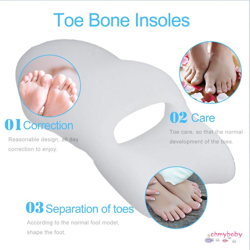 [Ready] 2 Chiếc Gel Silicone Miếng Lót Chân Ngón Tay Lỗ Cái Valgus Bảo Vệ Bunion Điều Chỉnh Hallux [Z/11]