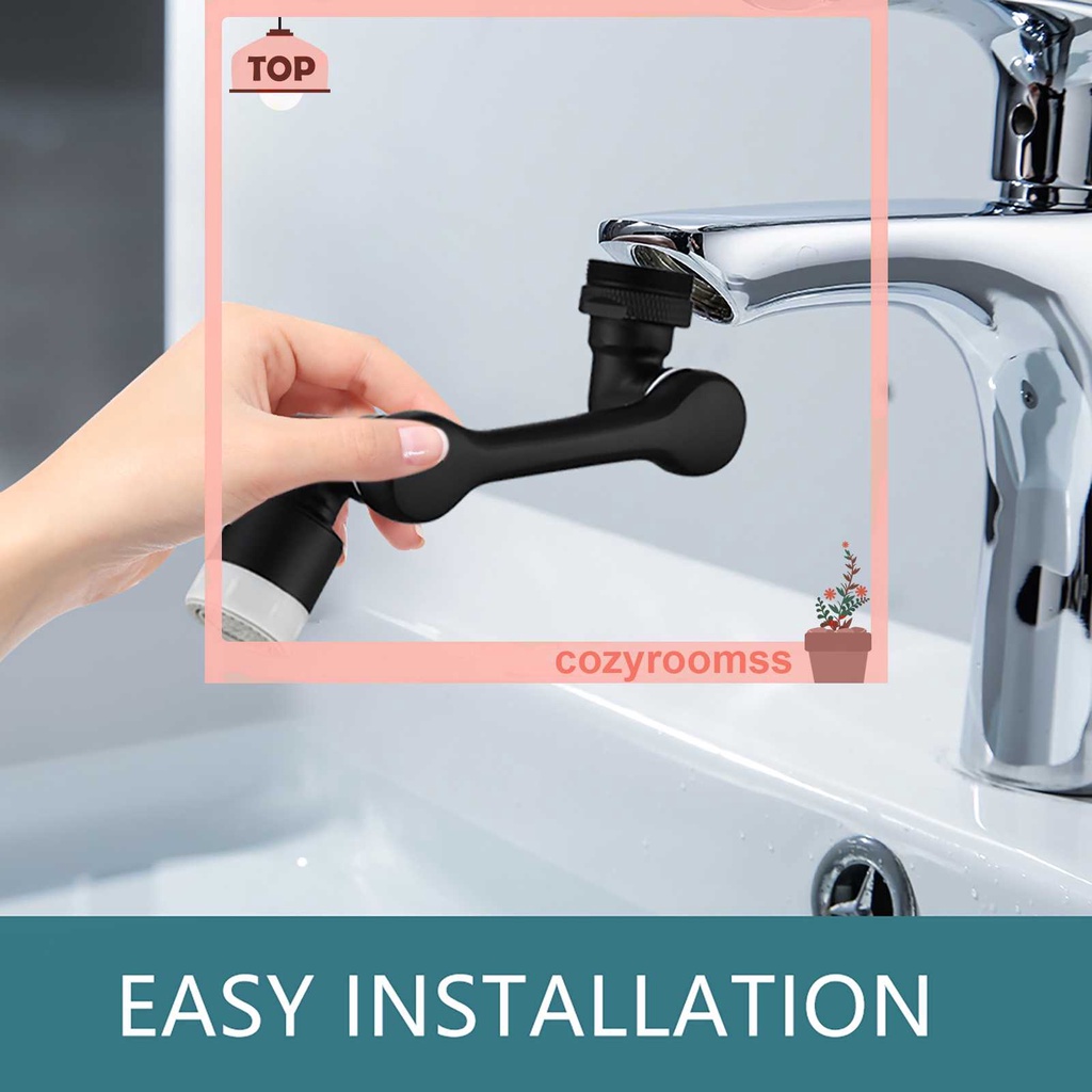 Đầu Lọc Gắn Vòi Nước Chống Bắn Bọt Xoay 1080 Độ