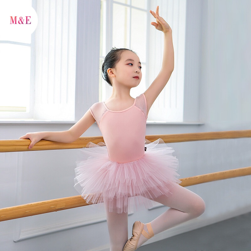 Bộ Trang Phục Múa Ba Lê Tay Ngắn Phong Cách Trung Hoa Thời Trang Mùa Hè 2023 Mới Cho Bé Gái