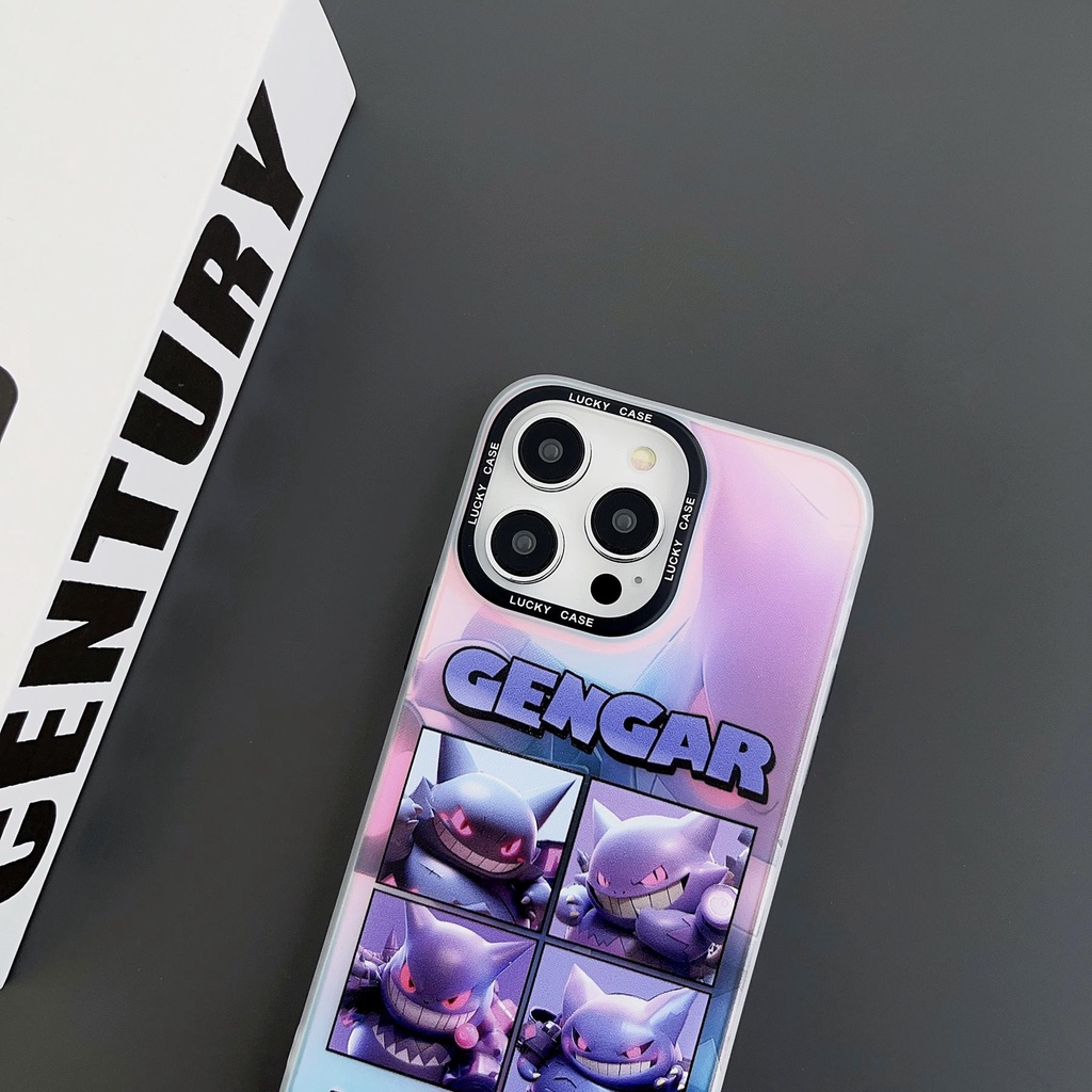 Ốp Điện Thoại Tpu Dẻo Màu Laser Họa Tiết Hoạt Hình Dễ Thương Chống Sốc Cho iPhone 14 13 12 11 PRO MAX