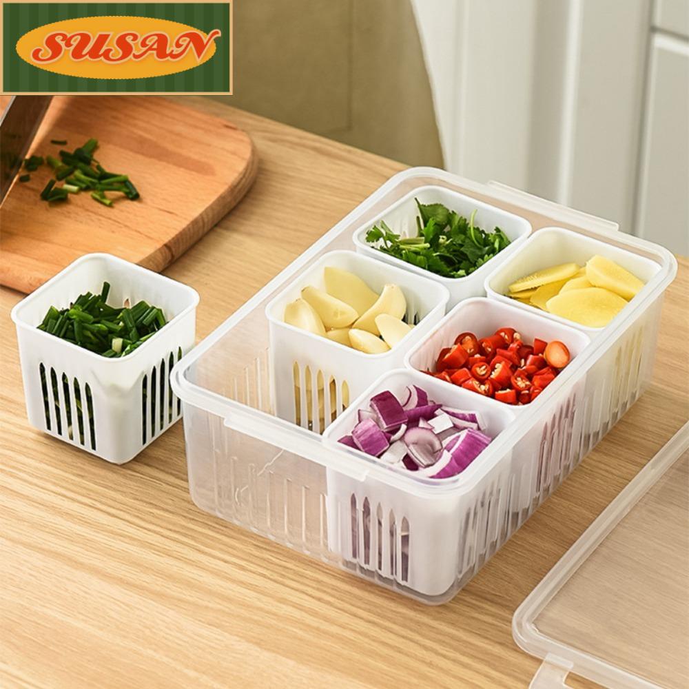 Hộp Đựng Tỏi Trong Suốt Có Nắp Đậy Để Tủ Lạnh Tiện Dụng