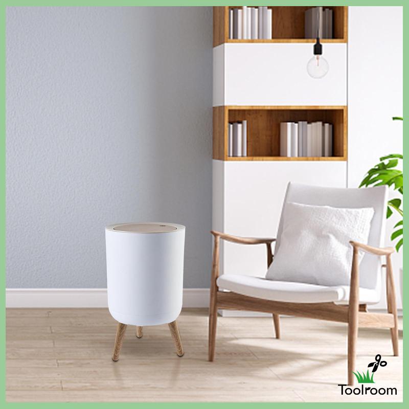 Thùng Rác Tròn Nắp Nhấn Cao Thời Trang Đa Ứng Dụng