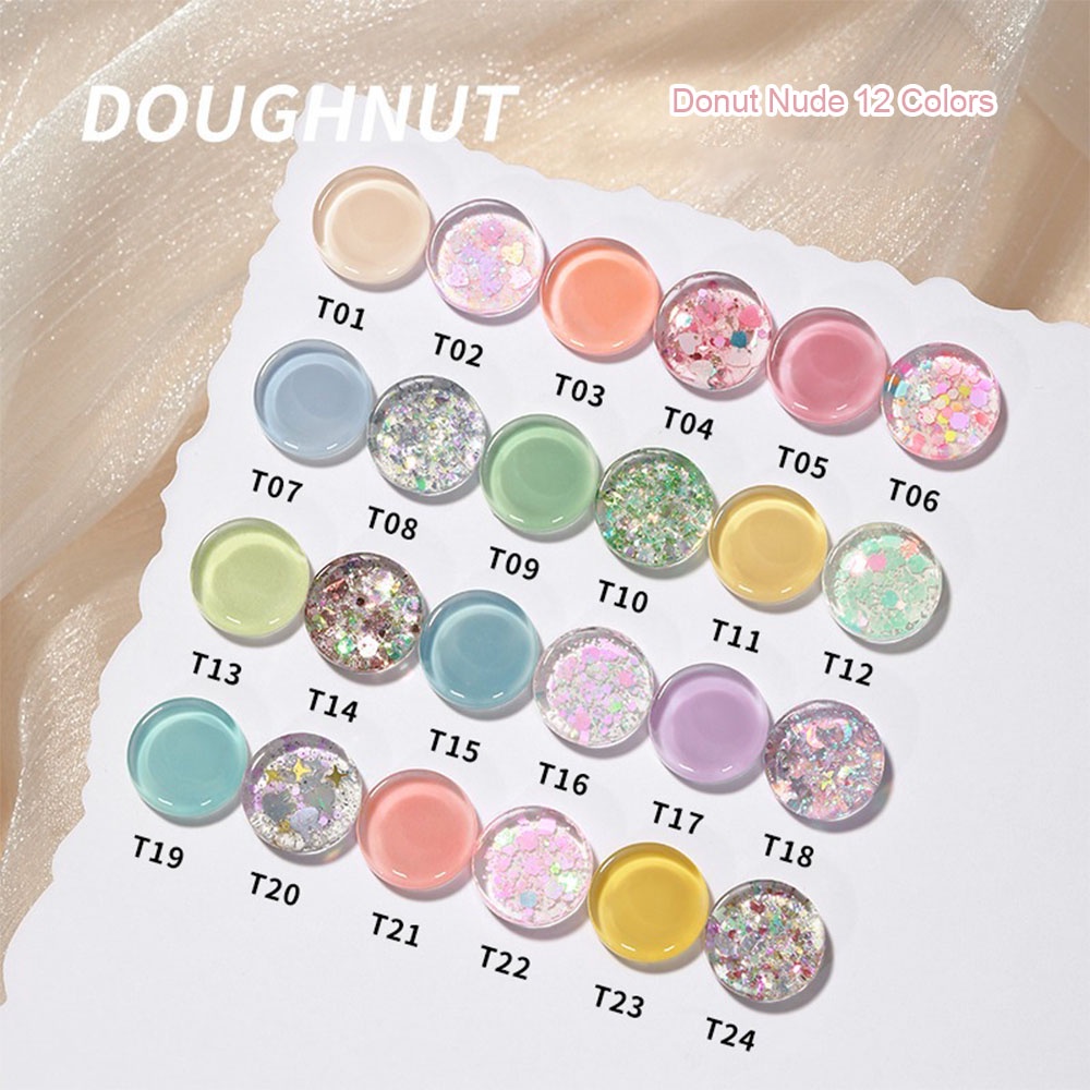 Sơn Móng Tay Gel UV 24 Màu Macaron Thời Trang 2023