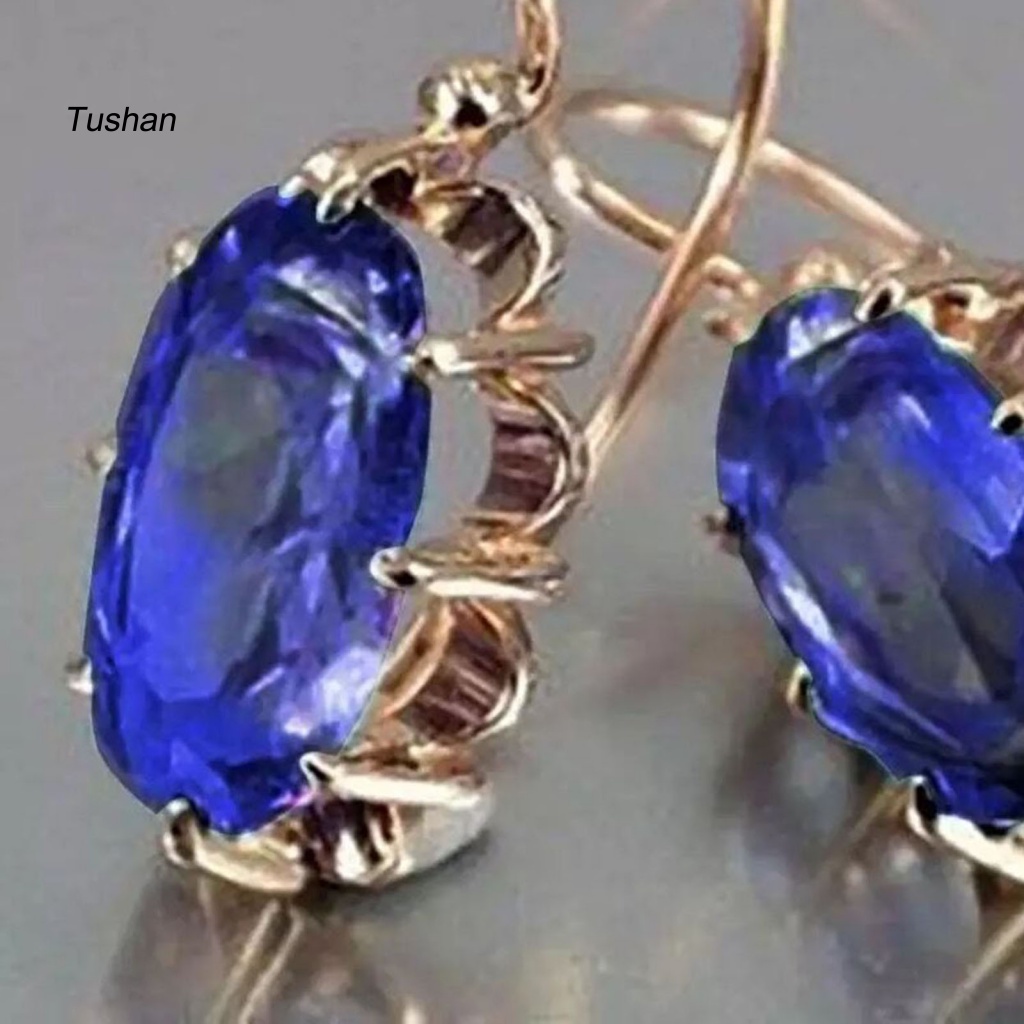 1 Đôi Bông Tai Tròn Lớn Đính Đá Lấp Lánh Thời Trang Dành Cho Nữ