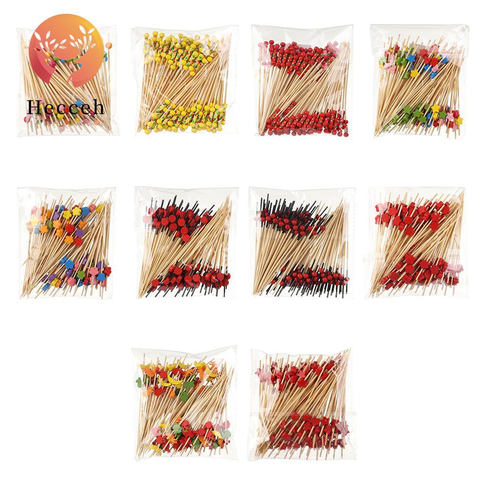 Set 100 Tăm Tre Ăn Trái Cây / Salad Dùng Một Lần Tiện Lợi