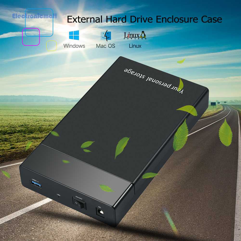 Vỏ Ổ Cứng Ngoài USB 3.0 Sang 3.5 inch SATA III 5Gbps