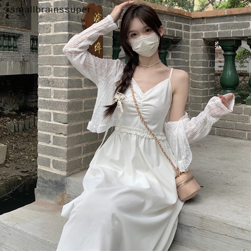 Đầm Chiffon Hở Vai Dáng Ôm Màu Trơn Thời Trang Mùa Hè Xinh Xắn Cho Nữ
