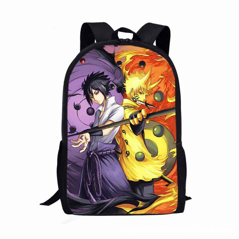 Ba Lô Đi Học Có Khóa Kéo In Hoạt Hình Naruto Uzumaki Naruto 3D Kiểu Nhật Bản Dễ Thương Cho Bé