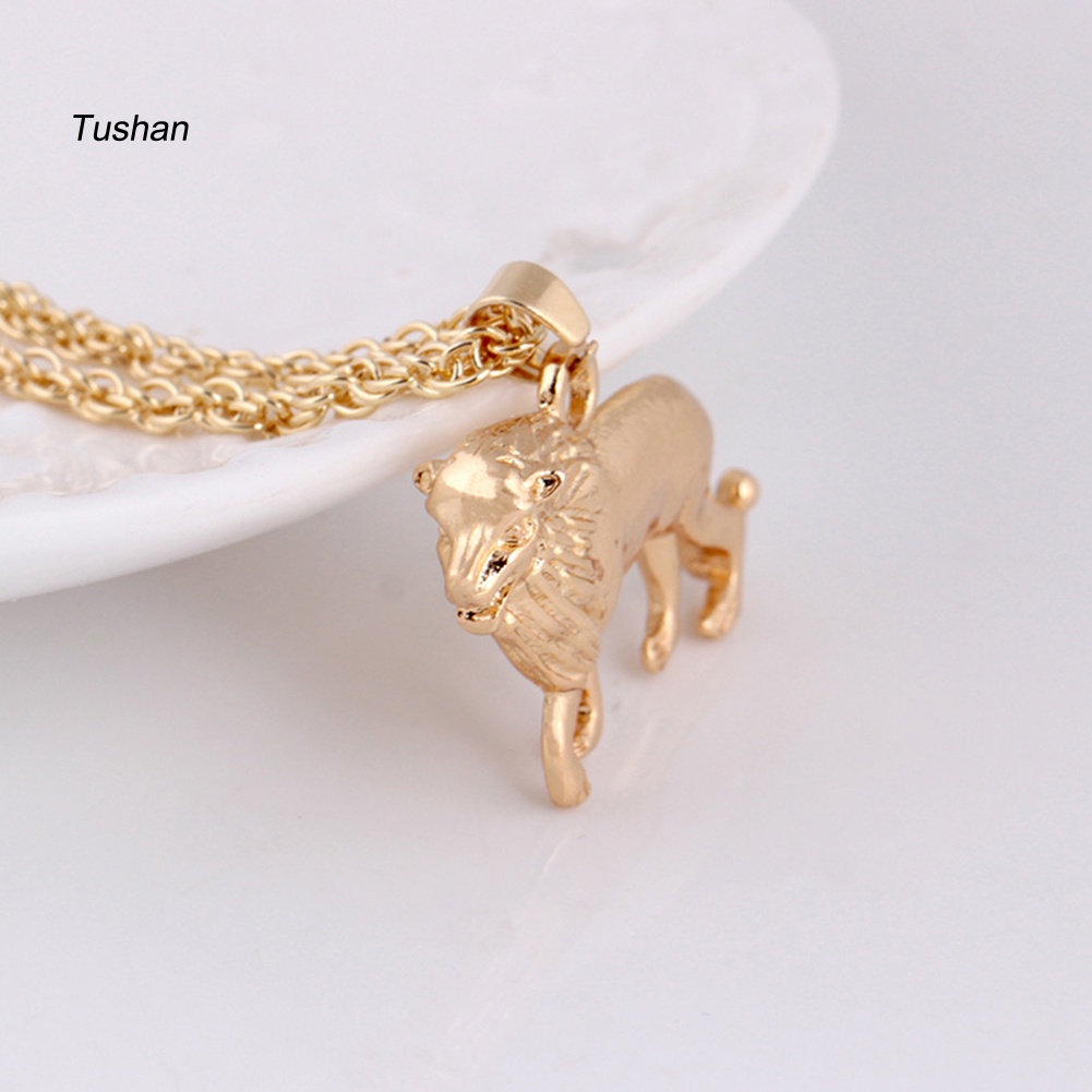 Vòng cổ Mặt Hình Sư Tử Thời Trang Xinh Xắn Cho Nữ
