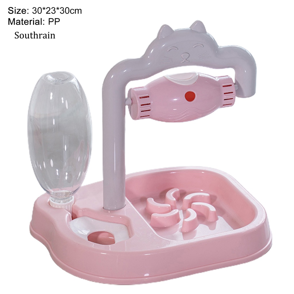Máy Đựng Thức Ăn Nước Uống Tự Động Bằng PP Cấp Thực Phẩm Chống Tràn Cho Mèo Cưng