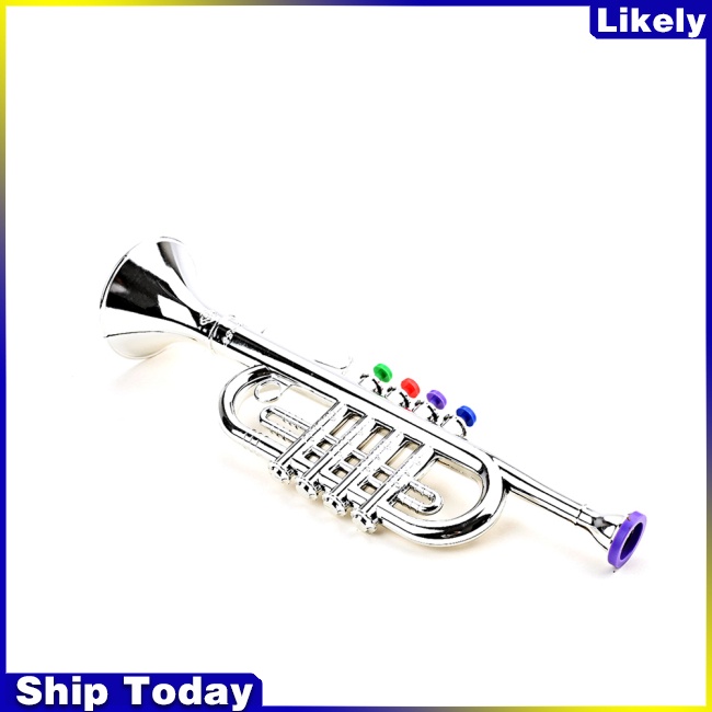 Kèn Trumpet Với 4 Phím Màu Đồ Chơi Phát Triển Trí Tuệ Cho Bé