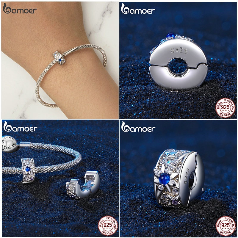 BAMOER Hạt Cườm Bạc 925 Hình Elf Dùng Làm Quà Tặng DIY