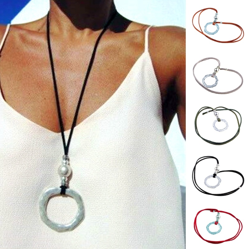 Nerv Vòng Cổ Choker Phối Nhẫn Độc Đáo Phong Cách Goth Gypsy Hippy Uni