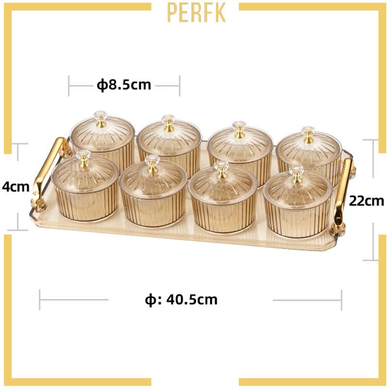 [Perfk] Đĩa Đựng Trái Cây Khô Bánh Kẹo Phục Vụ Dễ Dàng Nạp Đầy