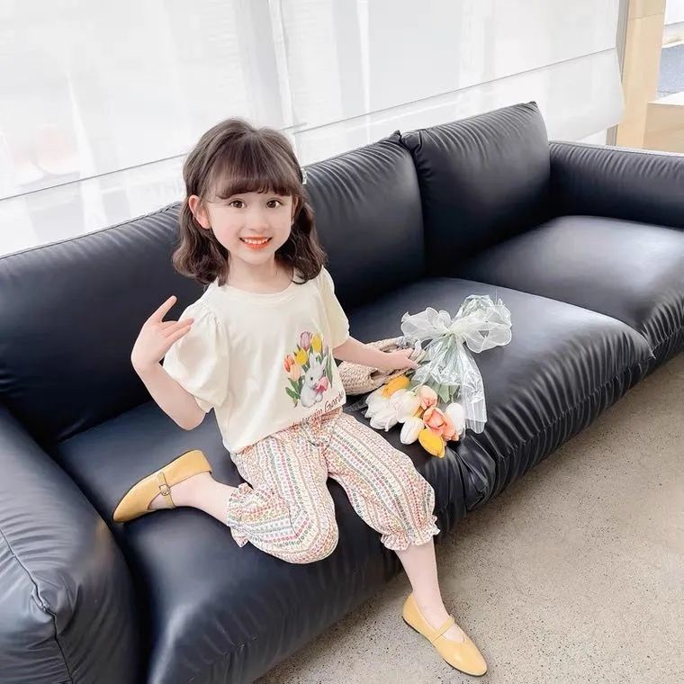 Áo Thun Tay Ngắn In Hình Hoạt Hình Phong Cách Phương Tây Hàn Quốc Thời Trang Mùa Hè Cho Nữ Tmy0