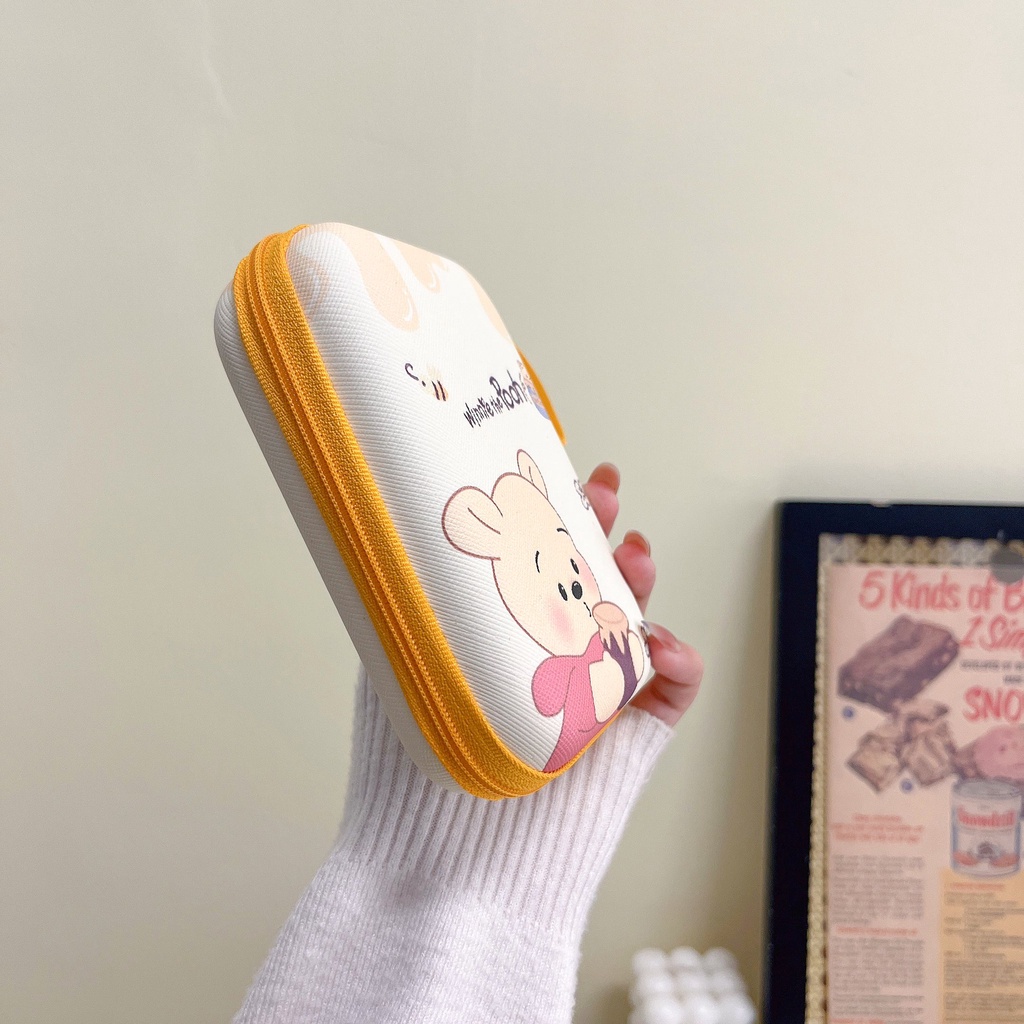 Túi Đựng Đồ Dùng Bằng Da PU Cao Cấp In Họa Tiết Hoạt Hình Dễ Thương