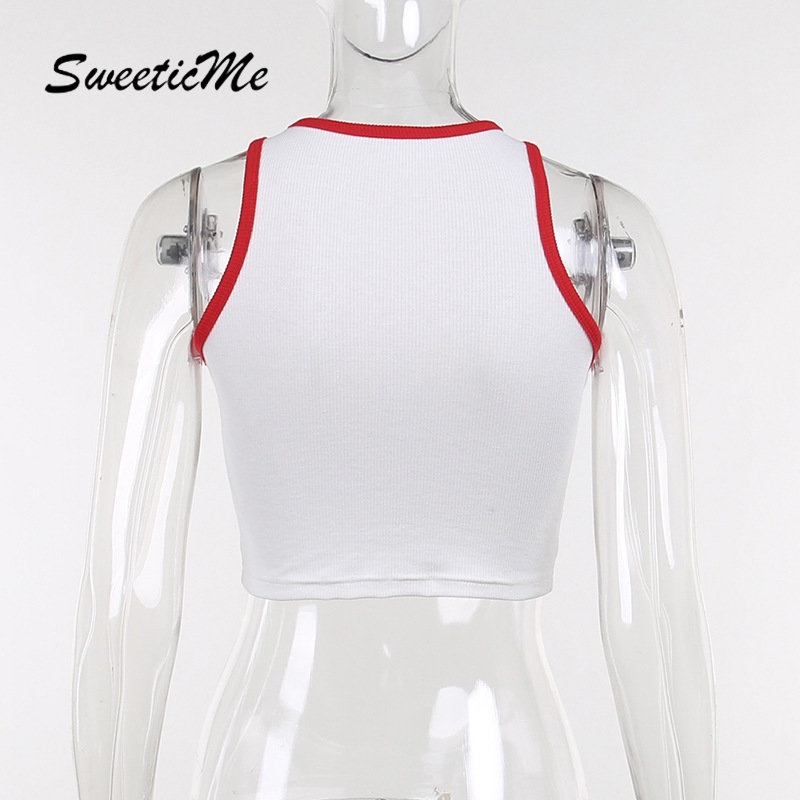 Áo Tank Top Cổ Tròn In Chữ Thời Trang 2023 Dành Cho Nữ