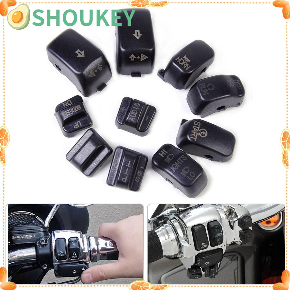 Vỏ Bọc Nút Điều Khiển Tay Lái Xe Mô Tô Harley Bằng Chrome