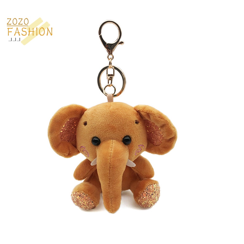 Móc Khóa Hình Voi Nhồi Bông Mini Dễ Thương