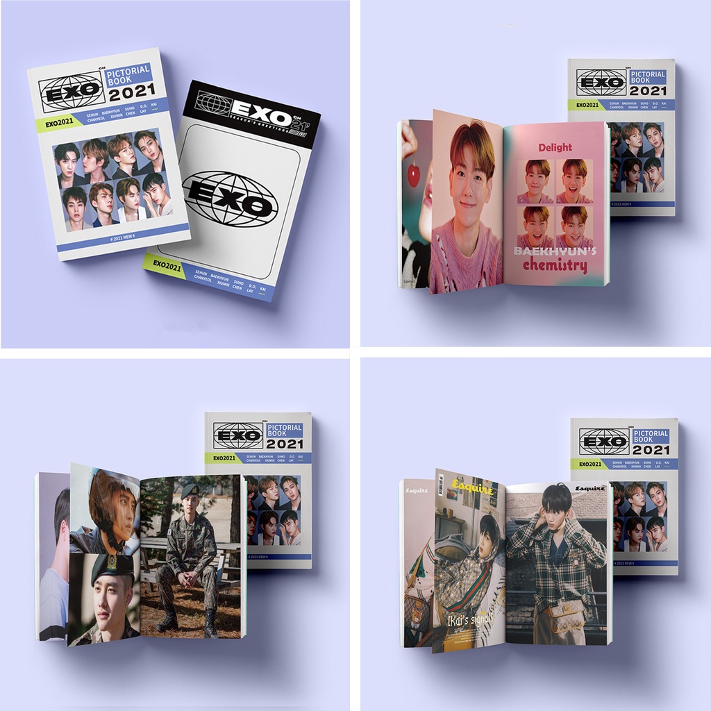 1 Cuốn Album Ảnh Nhóm Nhạc EXO BT-S GOT7 GOT 7
