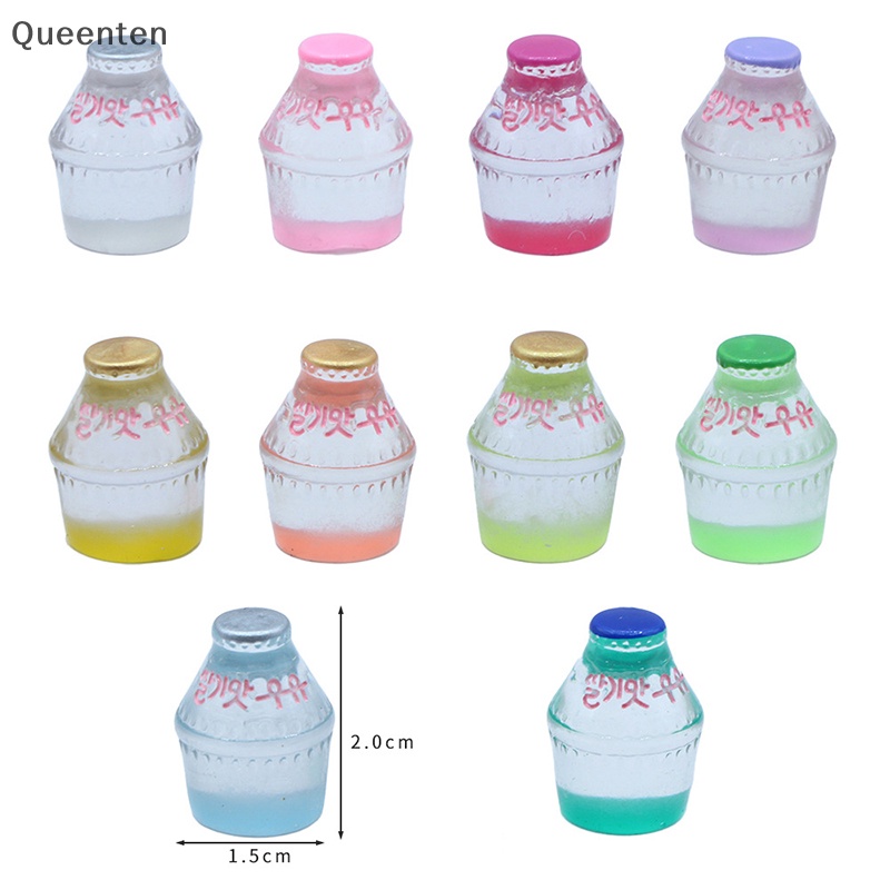 Bộ 10 Lọ Thủy Tinh Dạ Quang Mini Dùng Làm Trang Sức DIY