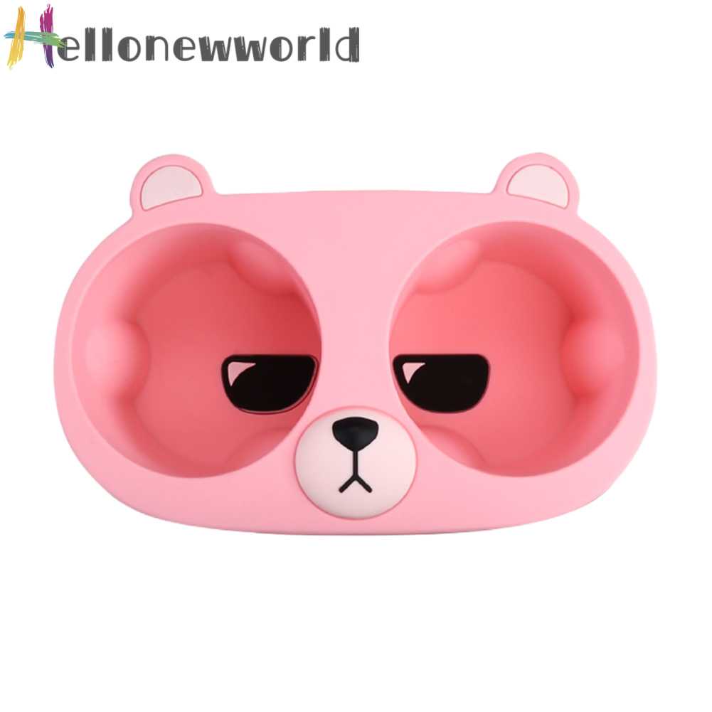 Giá Đỡ Bình Nước Silicon Hình Gấu Hoạt Hình Cho Tesla Model 3 / Y