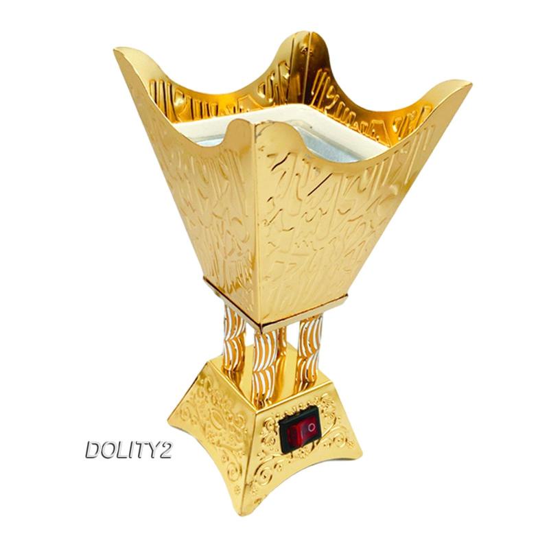 [Dolity2] Giá Đỡ Đốt Trầm Hương Điện Tử Bằng Kim Loại Kiểu Ả Rập Cho Nhà Ở